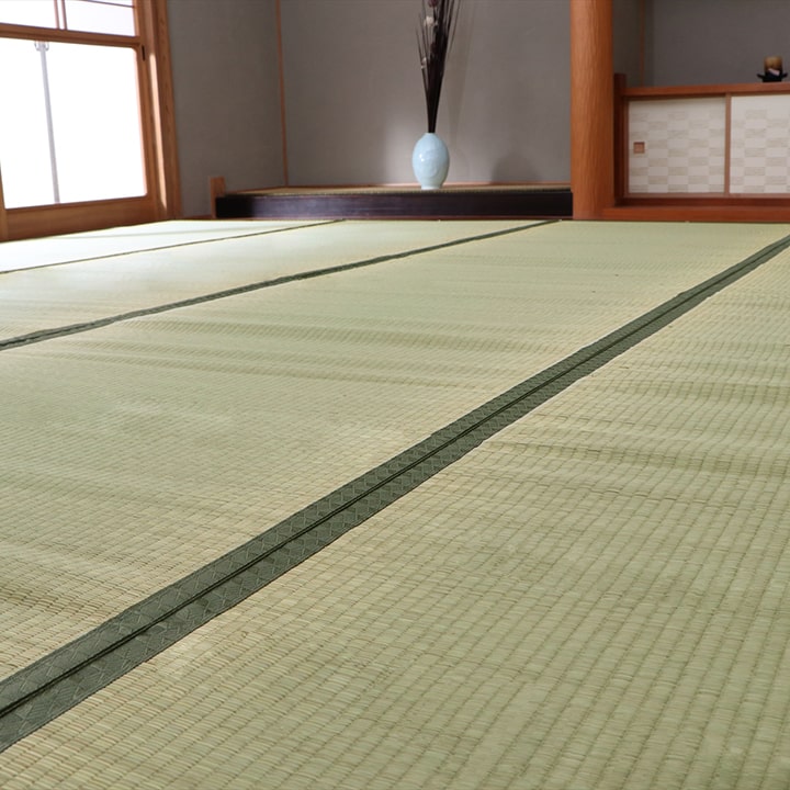 純国産 い草 上敷き カーペット 双目織 『草津』 江戸間6畳(約261×352cm) 【メーカー直送商品】☆