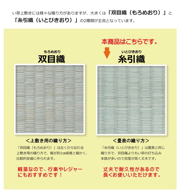 純国産 い草 上敷き カーペット 糸引織 『柿田川』 江戸間2畳(約176×176cm) 【メーカー直送商品】☆