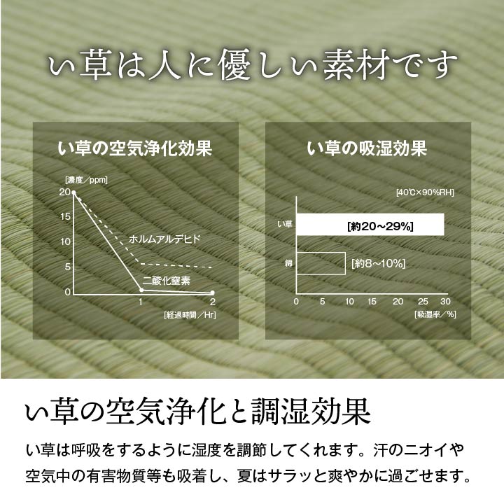 純国産 い草 上敷き 上質ない草で作った カーペット 双目織 江戸間3畳(約176×261cm) 【メーカー直送商品】☆
