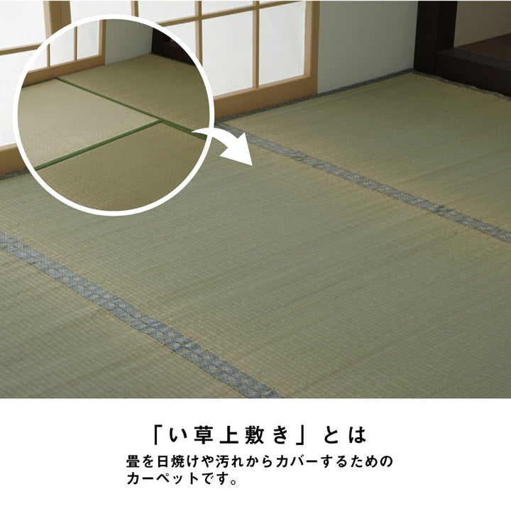 い草 上敷き カーペット 制菌 抗菌防臭 消臭 小林製薬KOBA-GUARD 江戸間2畳(約176×176cm) 【メーカー直送商品】☆