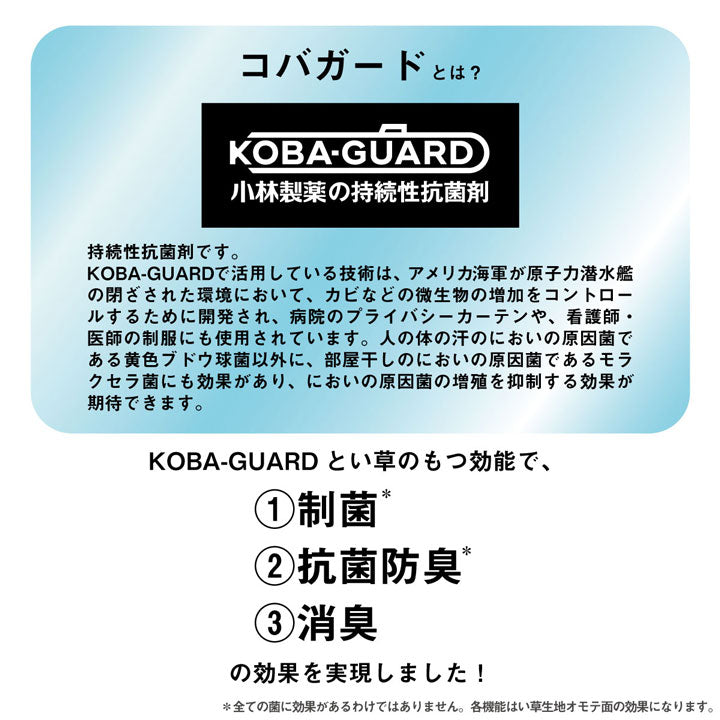 い草 上敷き カーペット 制菌 抗菌防臭 消臭 小林製薬KOBA-GUARD 江戸間2畳(約176×176cm) 【メーカー直送商品】☆