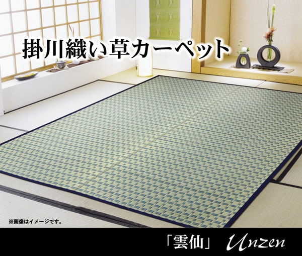 掛川織 い草カーペット 『雲仙』 本間2畳(約191×191cm) 【メーカー直送商品】☆