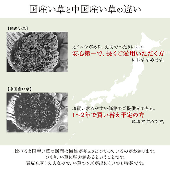 ラグ い草 国産 純国産 日本製 モダン 抗菌防臭 自然素材 パッチワーク 不織布 約191×300cm 【メーカー直送商品】☆