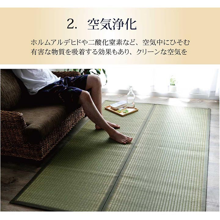 ラグ マット 長方形 い草 夏用 沖縄ビーグ 191×250cm 【メーカー直送商品】☆