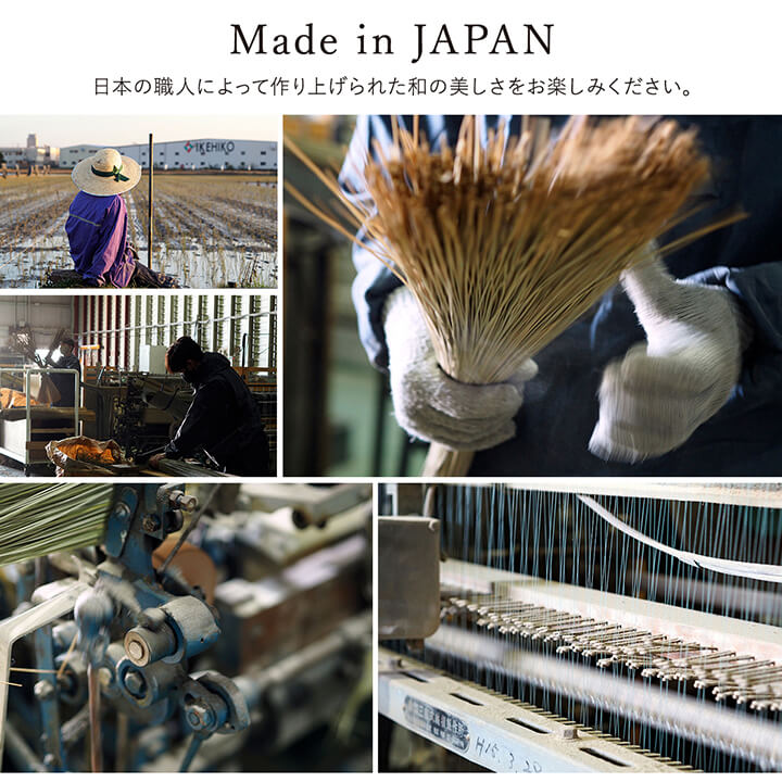 ラグ い草 国産 純国産 日本製 シンプル 無地風 抗菌防臭 自然素材 ウレタン 約191×191cm 【メーカー直送商品】☆