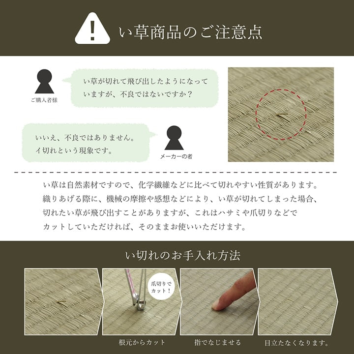 ラグ 国産 純国産 日本製 小林製薬 持続性抗菌剤 KOBA-GUARD 制菌 抗菌防臭 夏 い草 市松 モダン 滑り止め 不織布 約191×250cm 【メーカー直送商品】☆