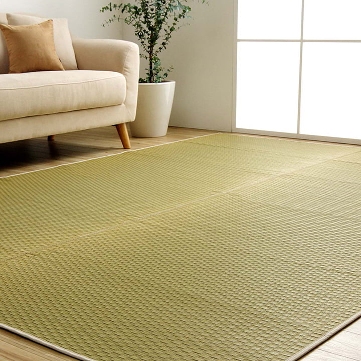ラグ い草 日本製 市松柄 オールシーズン【メーカー直送商品】