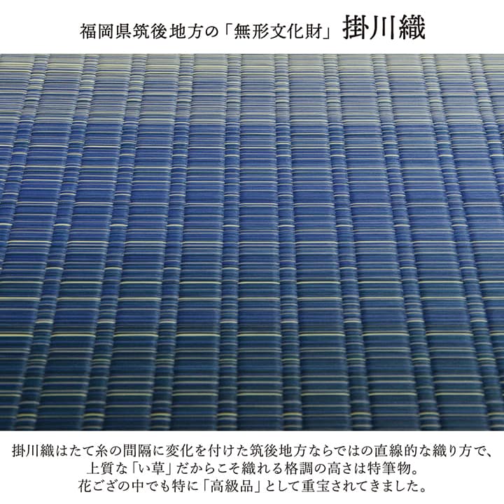 敷物 花ござ 国産 純国産 日本製 い草 掛川織 モダン 抗菌防臭 自然素材 江戸間6畳 約261×352cm 【メーカー直送商品】☆