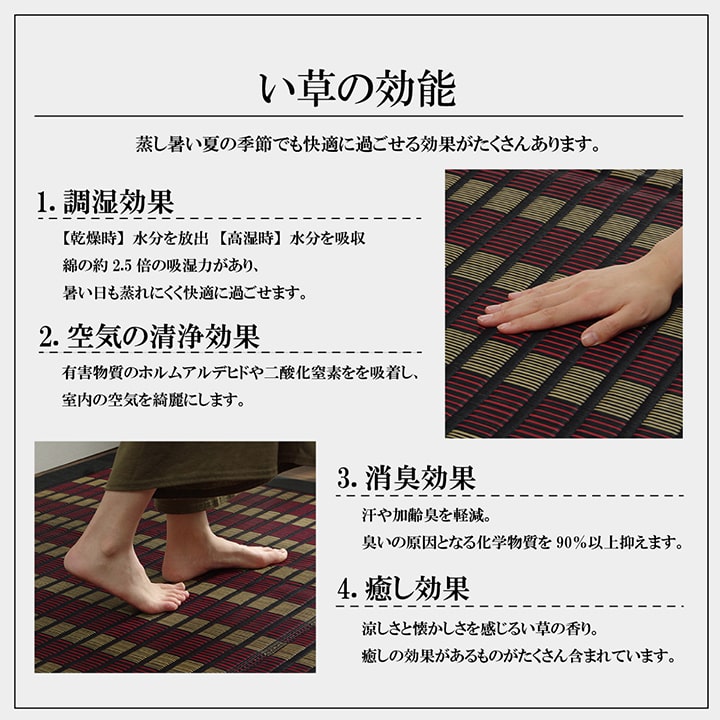 【福岡県品評会最優秀賞】敷物 国産 日本製 純国産 い草 掛川織 花ござ 抗菌防臭 自然素材 モダン 江戸間2畳 約174×174cm 【メーカー直送商品】☆