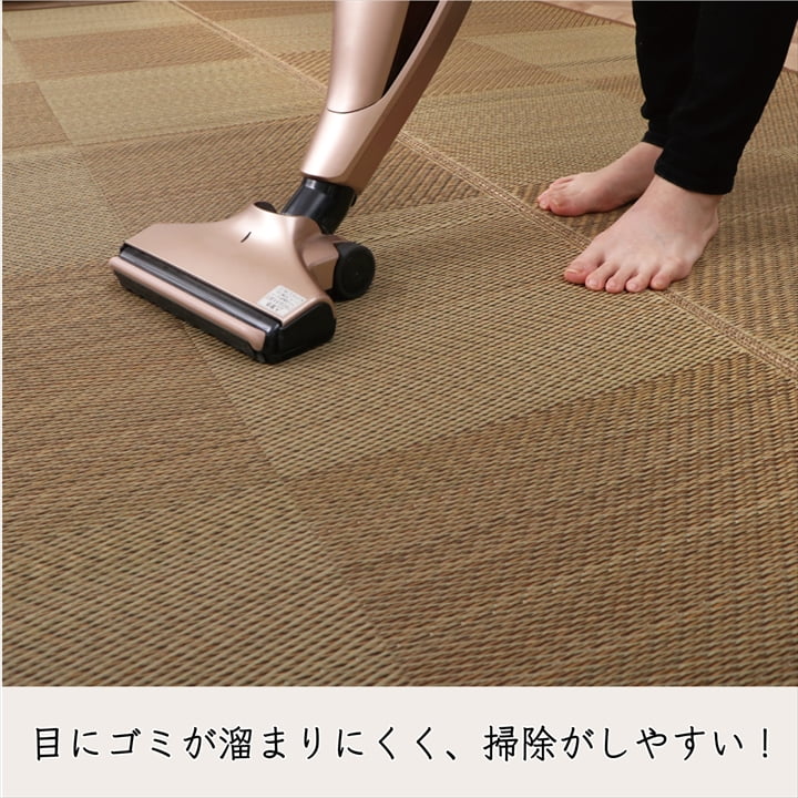 カーペット ござ 日本製 国産 敷詰 ラグ 敷物 ナチュラルスタイル い草 消臭 抗菌防臭 防炎 市松 江戸間4.5畳(約261×261cm) 【メーカー直送商品】☆