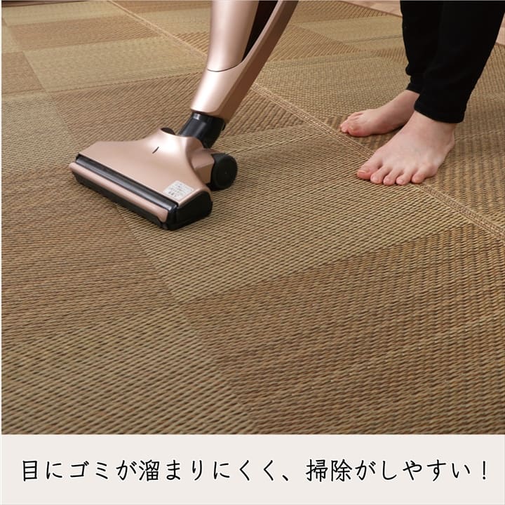 カーペット ござ 日本製 国産 敷詰 ラグ 敷物 ナチュラルスタイル い草 消臭 抗菌防臭 滑り止め 防炎 市松 江戸間2畳(約174×174cm) 【メーカー直送商品】☆