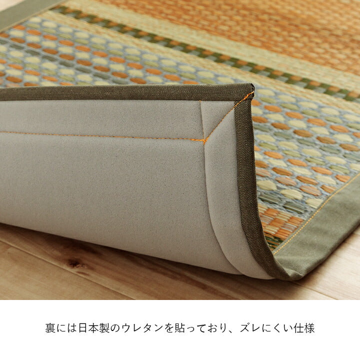 国産 い草玄関マット 袋織 デニム『Fラルフ』約60×90cm【メーカー直送商品】