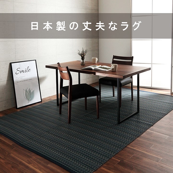 洗える カーペット ダイニング ラグ 敷詰 丈夫 日本製 国産 除菌スプレー対応 アウトドア ペット 本間4.5畳(約286.5×286cm) 【メーカー直送商品】☆
