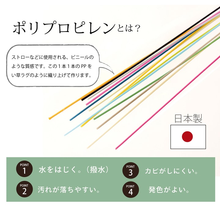ラグ PPカーペット 『Fウィード』 江戸間2畳(約174×174cm) 【メーカー直送商品】☆
