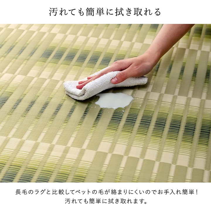 洗える ござ 日本製 国産 カーペット 丈夫 除菌スプレー対応 敷詰 ラグ 敷物 アウトドア レジャー ペット 江戸間1畳(約87×174cm) 【メーカー直送商品】☆