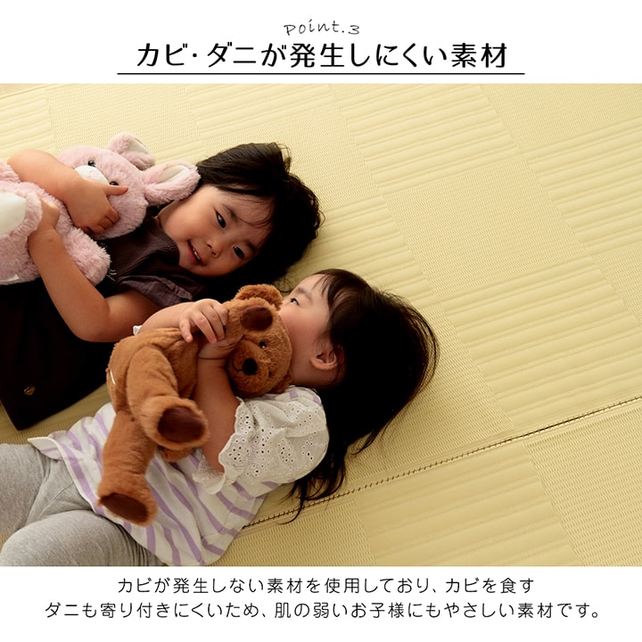 ラグ 洗える カーペット 日本製 国産 抗菌 防臭 消臭 アウトドア レジャー 敷物 和室 シンプル 江戸間10畳(約435×352cm) 【メーカー直送商品】☆