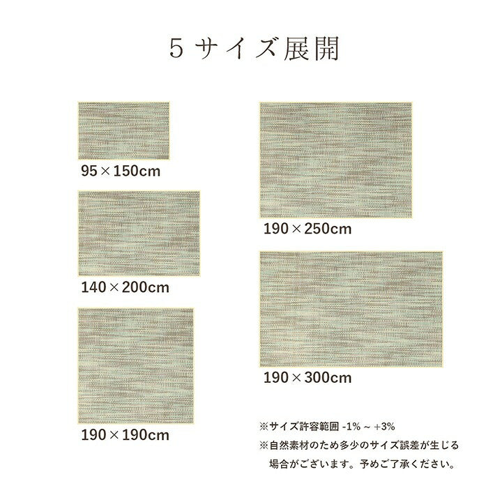 ラグ バンブー 竹 グラデーション 抗菌防臭 消臭 夏 オールシーズン 滑り止めシート付き 約190×190cm 【メーカー直送商品】☆