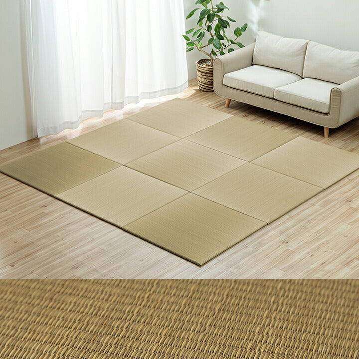 置き畳 国産 い草 簡単 和室 ベビー キッズ プレイマット フロアマット システム畳 約82×82cm 単品 ハイハイ畳【メーカー直送商品】