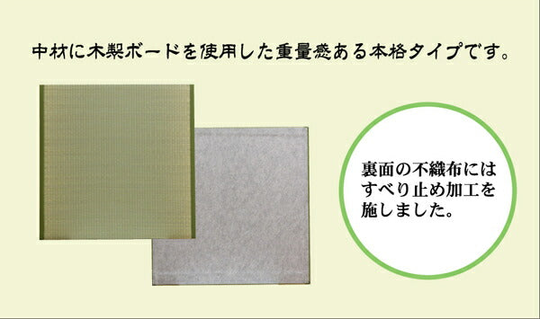 置き畳 ユニット畳 『楽座』 88×88×2.2cm(6枚1セット) 【メーカー直送商品】☆