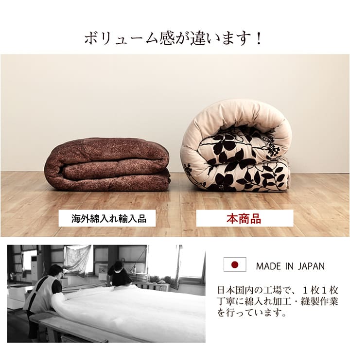 こたつ布団 こたつふとん シエナ おしゃれ 可愛い モノトーン 長方形 モダン リーフ柄 ベージュ 約205×285cm【メーカー直送商品】