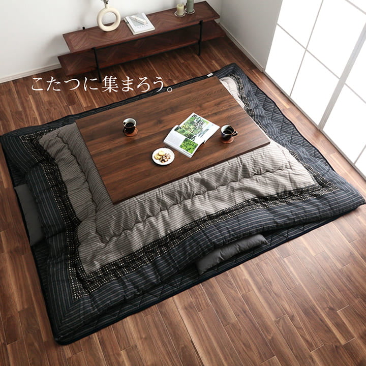 こたつ布団 長方形 単品 しじら織り 約205×345cm 【メーカー直送商品】☆