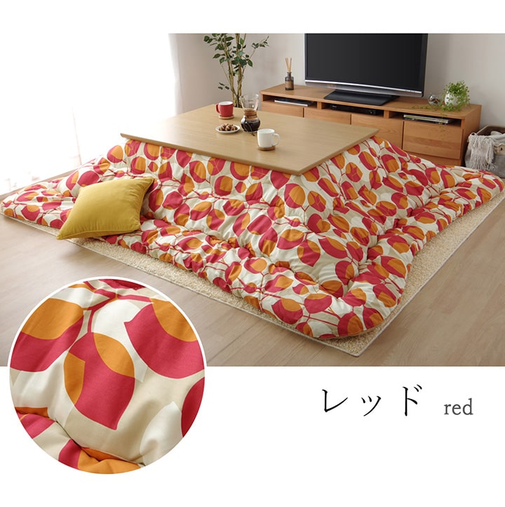 こたつ布団 長方形 国産 花柄 掛け単品 約205×245cm 【メーカー直送商品】☆