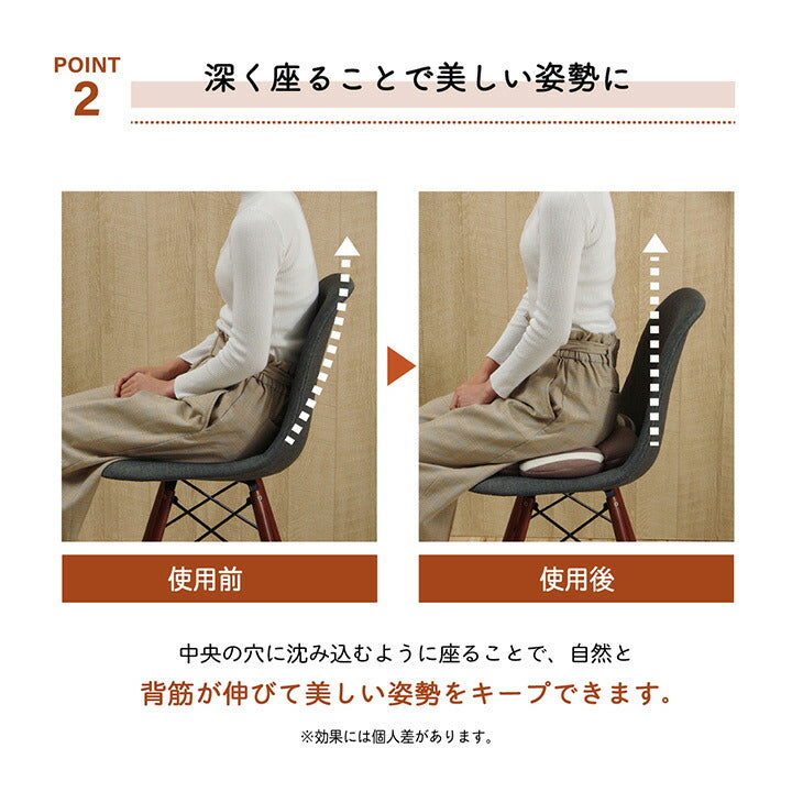 花円座クッション クッション 穴あき 円座 花 シンプル もっちり かわいい おしゃれ 低反発 ウレタン エルマー 花円座 オフィス ドライブ 約40cm丸 全2色 【メーカー直送商品】☆