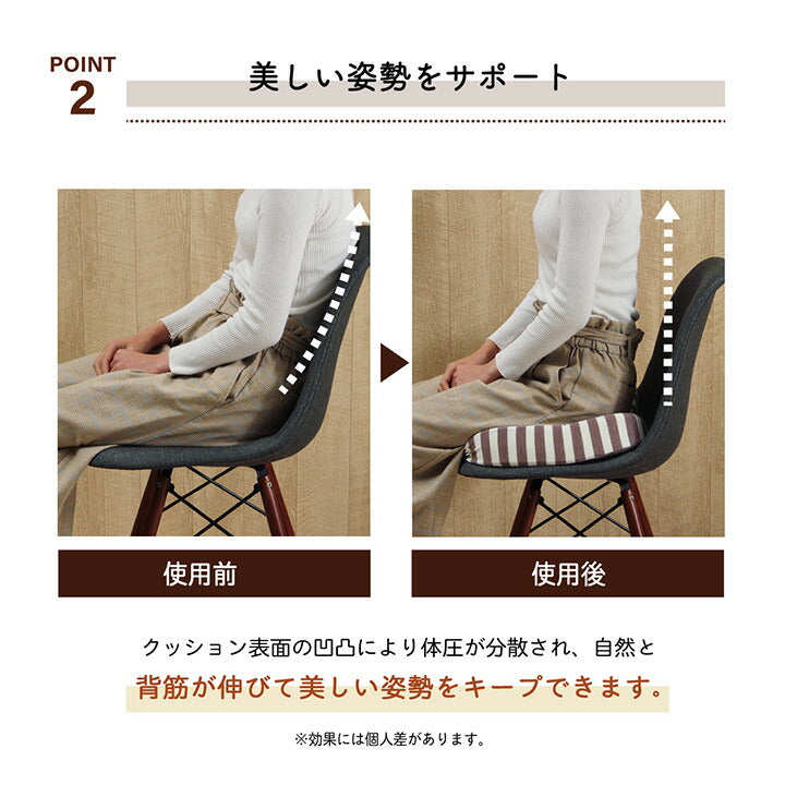 クッション オフィス 椅子 シンプル もっちり 低反発 オフィス ドライブ 約45×35×7cm 【メーカー直送商品】☆