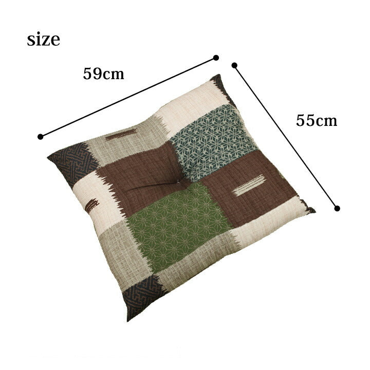 座布団『華小路』約55cn×59cm 2枚組【メーカー直送商品】