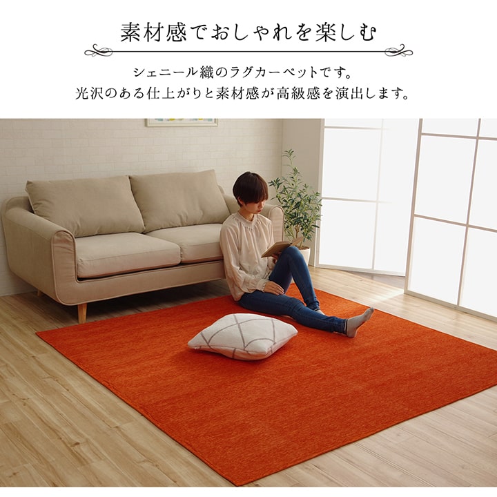 ラグ 正方形 洗える 撥水 無地 シンプル 滑りにくい コンパクト 約185×185cm 【メーカー直送商品】☆
