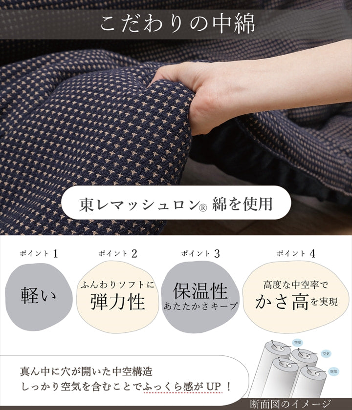 こたつ薄掛 TWワッフル 200×300cm【メーカー直送商品】