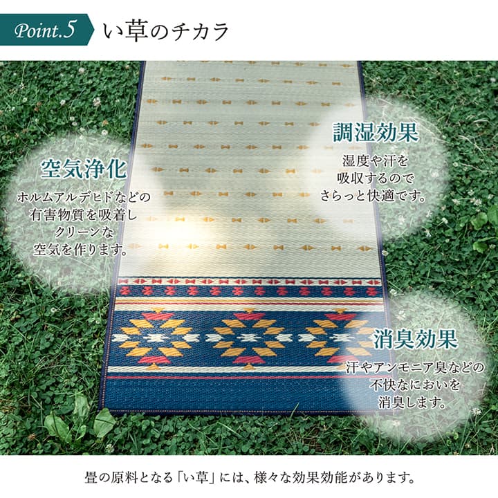 ヨガ 癒しマット 国産 い草『アース』約60×180cm【メーカー直送商品】