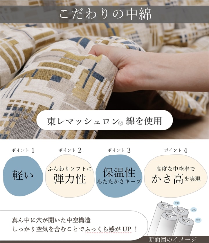 こたつ薄掛 エネル 200×250cm【メーカー直送商品】
