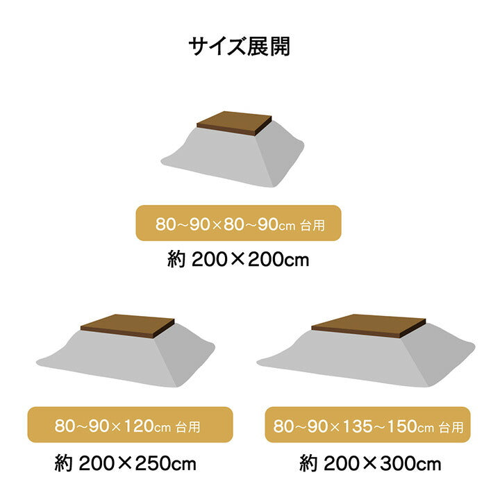 こたつ薄掛 カラード 200×250cm【メーカー直送商品】