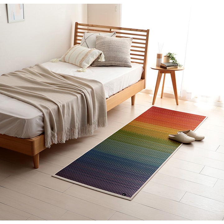 ヨガ 癒しマット 国産 い草『チャクラ』約66×185cm【メーカー直送商品】