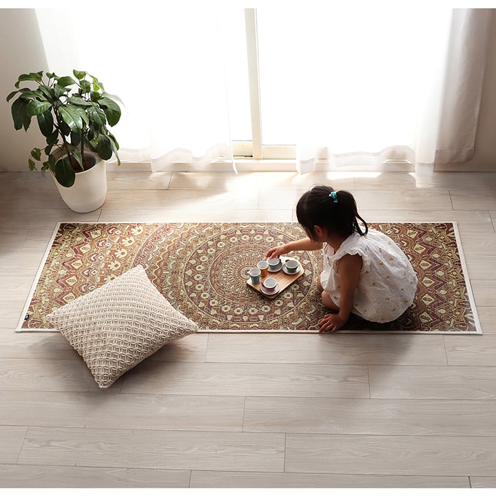 ヨガ 癒しマット 国産 い草『mandala』約66×185cm【メーカー直送商品】