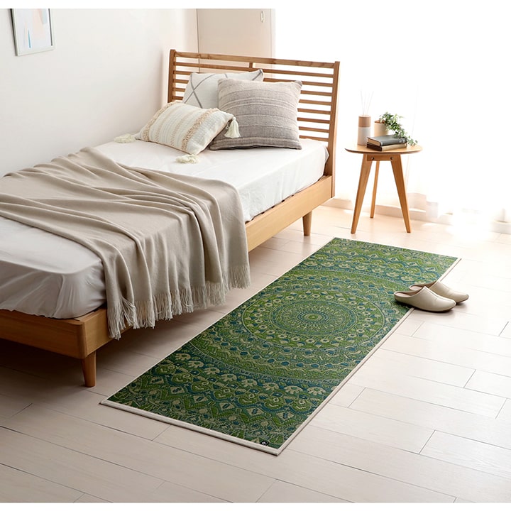 ヨガ 癒しマット 国産 い草『mandala』約66×185cm【メーカー直送商品】