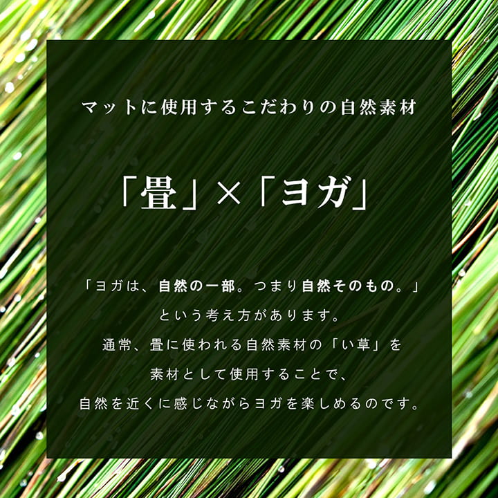 ヨガ 癒しマット 国産 い草『フラッフィー』約66×185cm【メーカー直送商品】