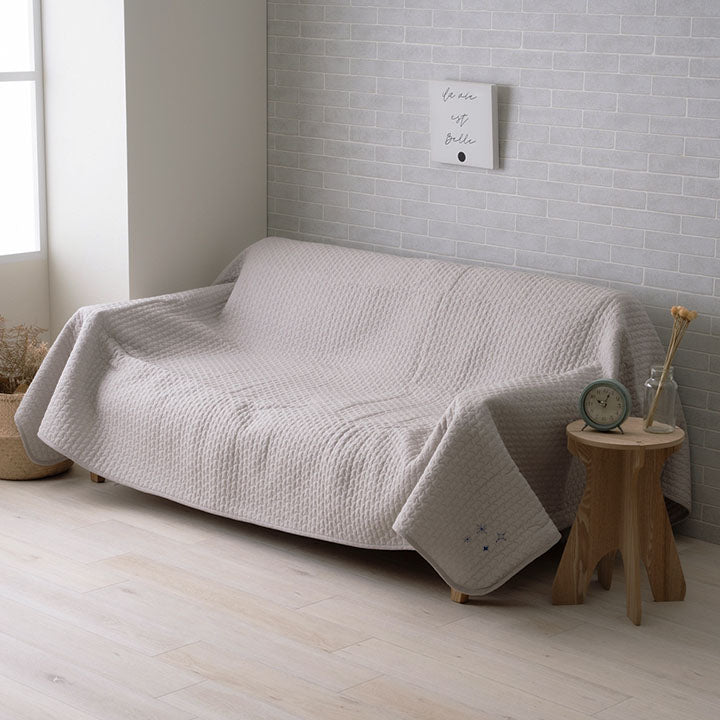寝具 マルチ カバー 綿 100% 洗える ギフト イブル 約200×200cm 【メーカー直送商品】☆