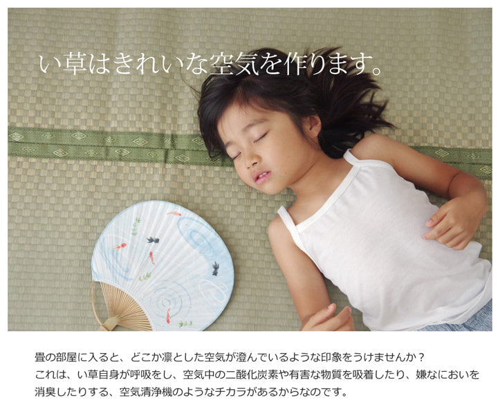 フリーカット い草 上敷き カーペット 『F不知火』 江戸間8畳(約352×352cm)(裏:ウレタン張り) 【メーカー直送商品】☆