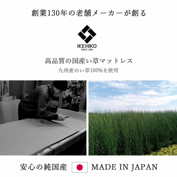 マットレス 三つ折り 日本 国産 畳 カビ防止 置き畳 軽量 梅雨 湿気 対策 新生活 こたつ敷 フロアマット 約120×210cm 【メーカー直送商品】☆
