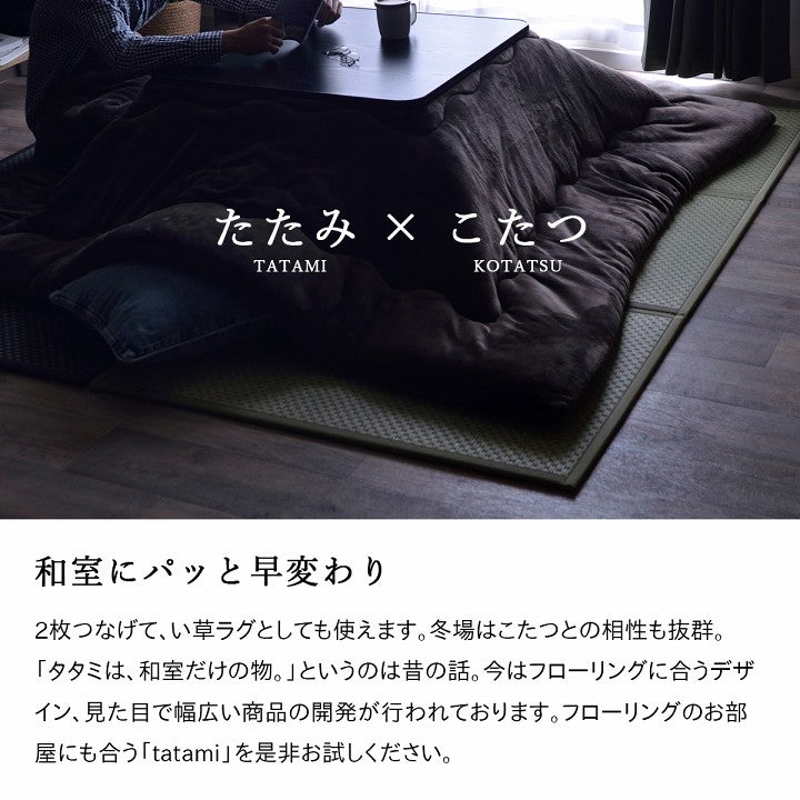 マットレス 三つ折り 日本 国産 畳 カビ防止 置き畳 軽量 梅雨 湿気 対策 新生活 こたつ敷 フロアマット 約120×210cm 【メーカー直送商品】☆