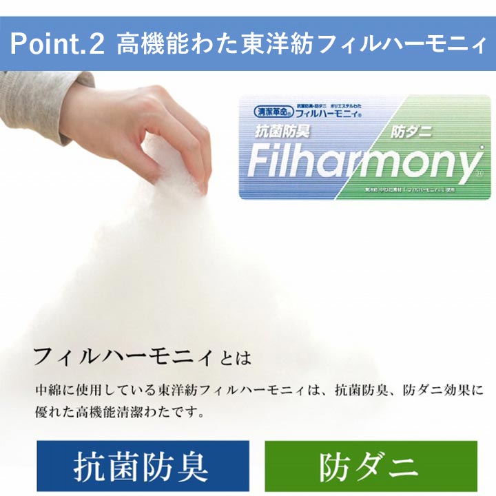 防ダニ 抗菌防臭 掛け布団 セミダブル 寝具 洗える 無地 『FIヌード』 170×210cm 【同梱不可】【メーカー直送商品】