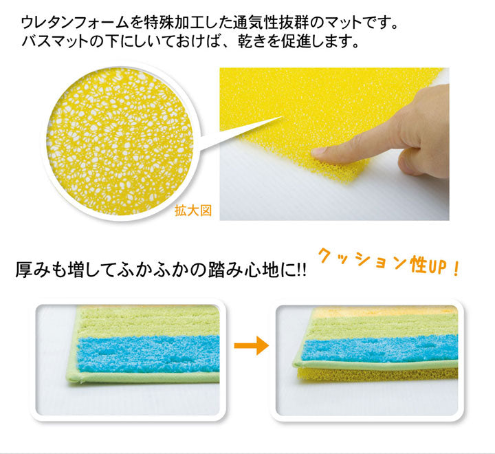 バスマットに下に敷くだけ バスマットが『乾くんだ』 約40×50cm 【メーカー直送商品】☆