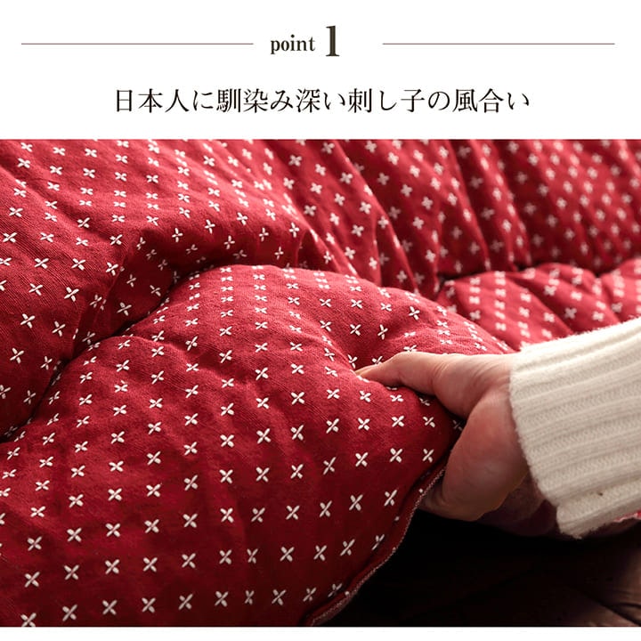 こたつ布団 正方形 日本製 約205×205cm 詩織 キルティング【メーカー直送商品】