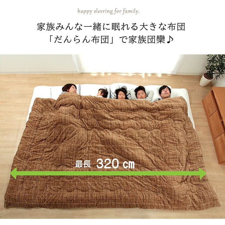 掛け布団 ファミリー対応 あったか だんらん ストライプ おしゃれ ニードル 約190×240cm 3人用 洗える フランネル 家族 【メーカー直送商品】☆