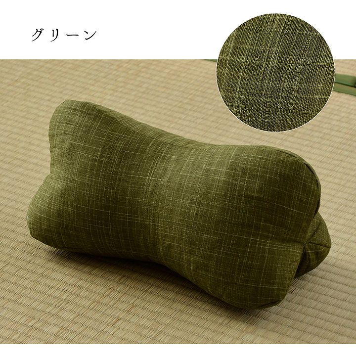 寝具 枕 くつろぐ もっちり 機能性 お昼寝 低反発チップ パイプ 日本製 ほね枕 足枕 約35×17cm 【メーカー直送商品】☆