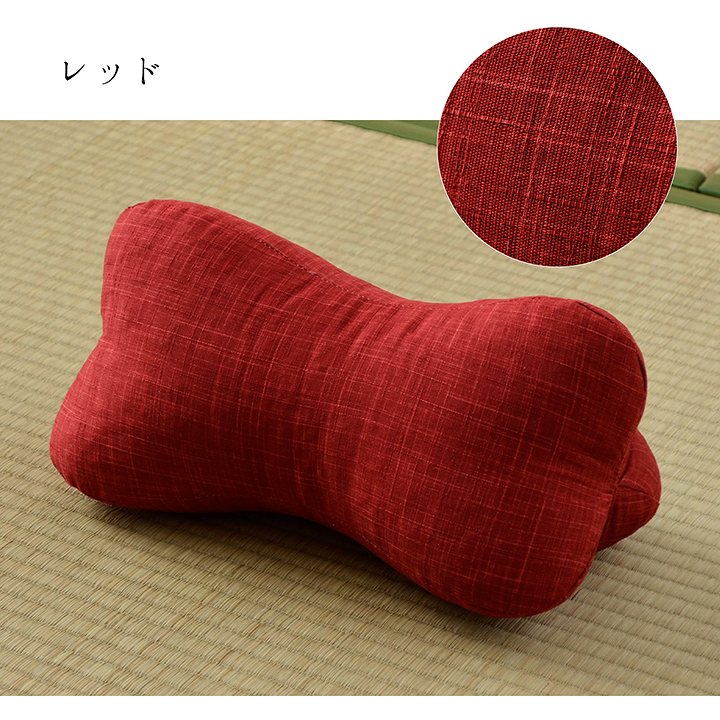 寝具 枕 くつろぐ もっちり 機能性 お昼寝 低反発チップ パイプ 日本製 ほね枕 足枕 約35×17cm 【メーカー直送商品】☆