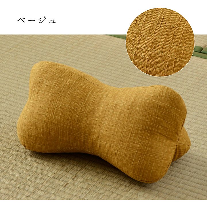 寝具 枕 くつろぐ もっちり 機能性 お昼寝 低反発チップ パイプ 日本製 ほね枕 足枕 約35×17cm 【メーカー直送商品】☆
