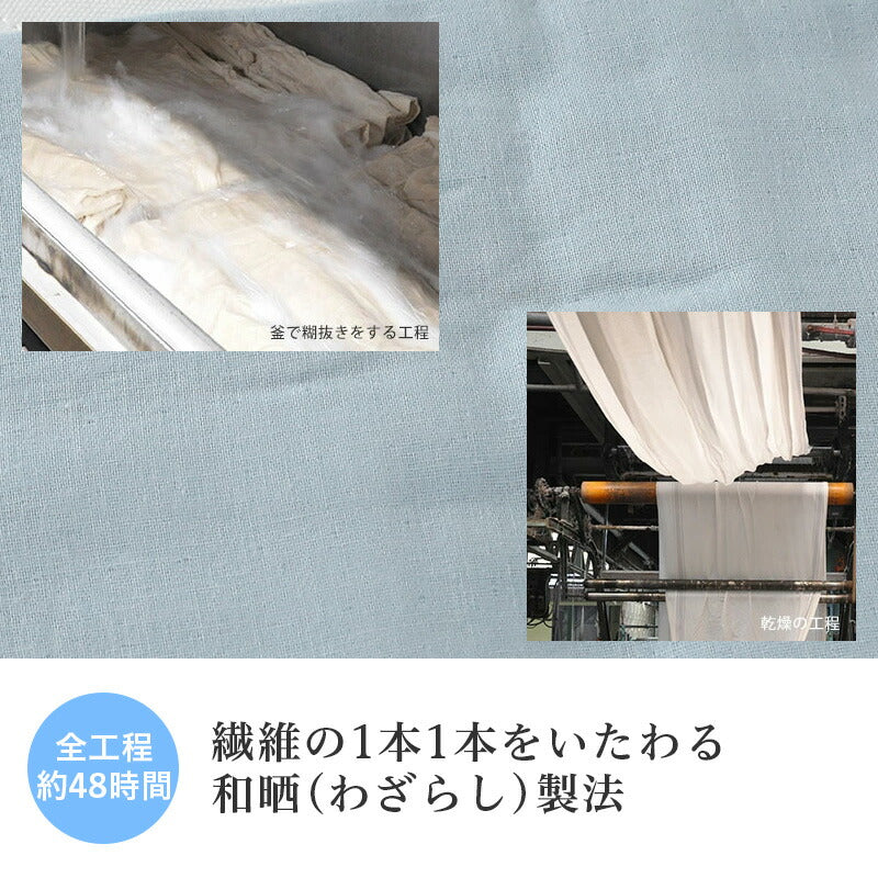 じっくり手間暇かけて仕上げた綿100 % 和晒京ふたえ 二重ガーゼ 枕カバー